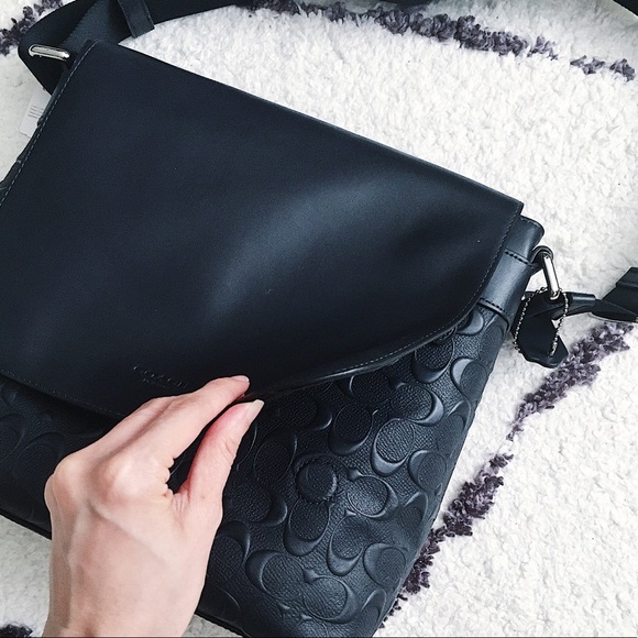 NWT Authentic Coach Men’s Leather Bag - Picture 5 of 10